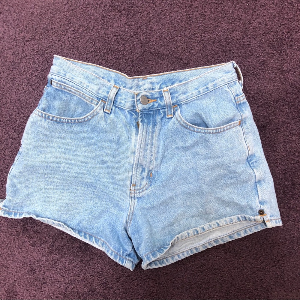 High wasted jean shorts
